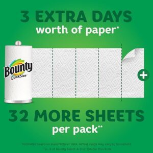 BOUNTY QUICK SIZE WHITE PAPER TOWELS PACK OF 8