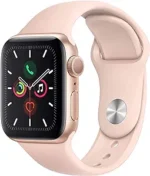 APPLE WATCH SERIES 4 (40MM+GPS) GOLD ALUMINUM CASE WITH PINK SAND SPORT BAND