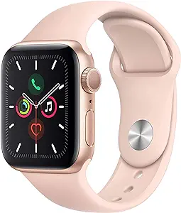 APPLE WATCH SERIES 4 (40MM+GPS) GOLD ALUMINUM CASE WITH PINK SAND SPORT BAND