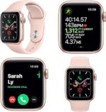 APPLE WATCH SERIES 4 (40MM+GPS) GOLD ALUMINUM CASE WITH PINK SAND SPORT BAND