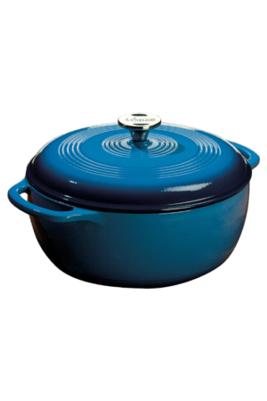 Lodge 6 Quart Dutch Oven-Enameled Cast Iron Oven with Lid