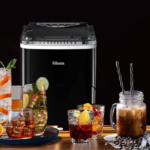 Silonn Ice Makers Countertop, 9 Cubes Ready in 6 Mins, 26lbs in 24Hrs