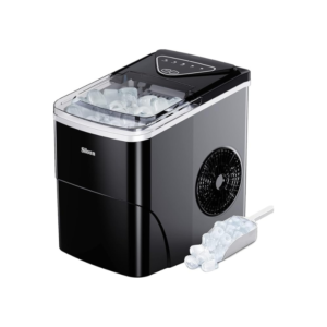Silonn Ice Makers Countertop, 9 Cubes Ready in 6 Mins, 26lbs in 24Hrs