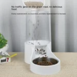 Convenient automatic pet feeder for large dogs with food dispenser for a programmable feeding schedule