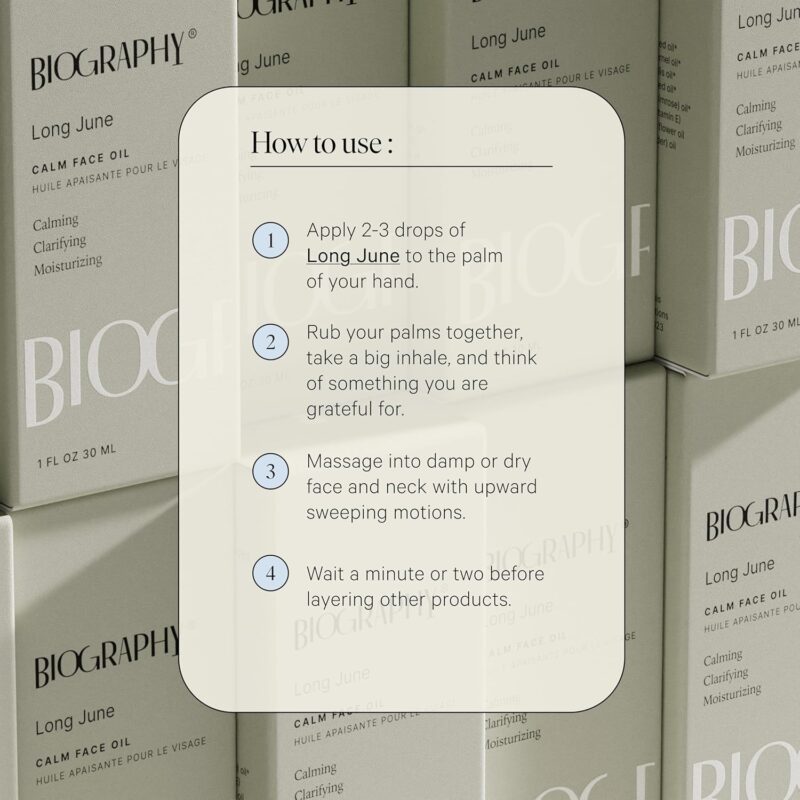 Biography Long June Quieting Face Oil