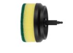 Yellow and green sponge brush head attachment for electric cleaning tools.