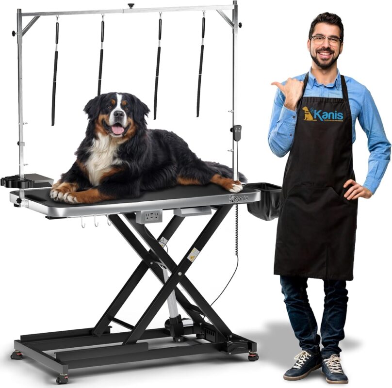 electric grooming table for dogs at home